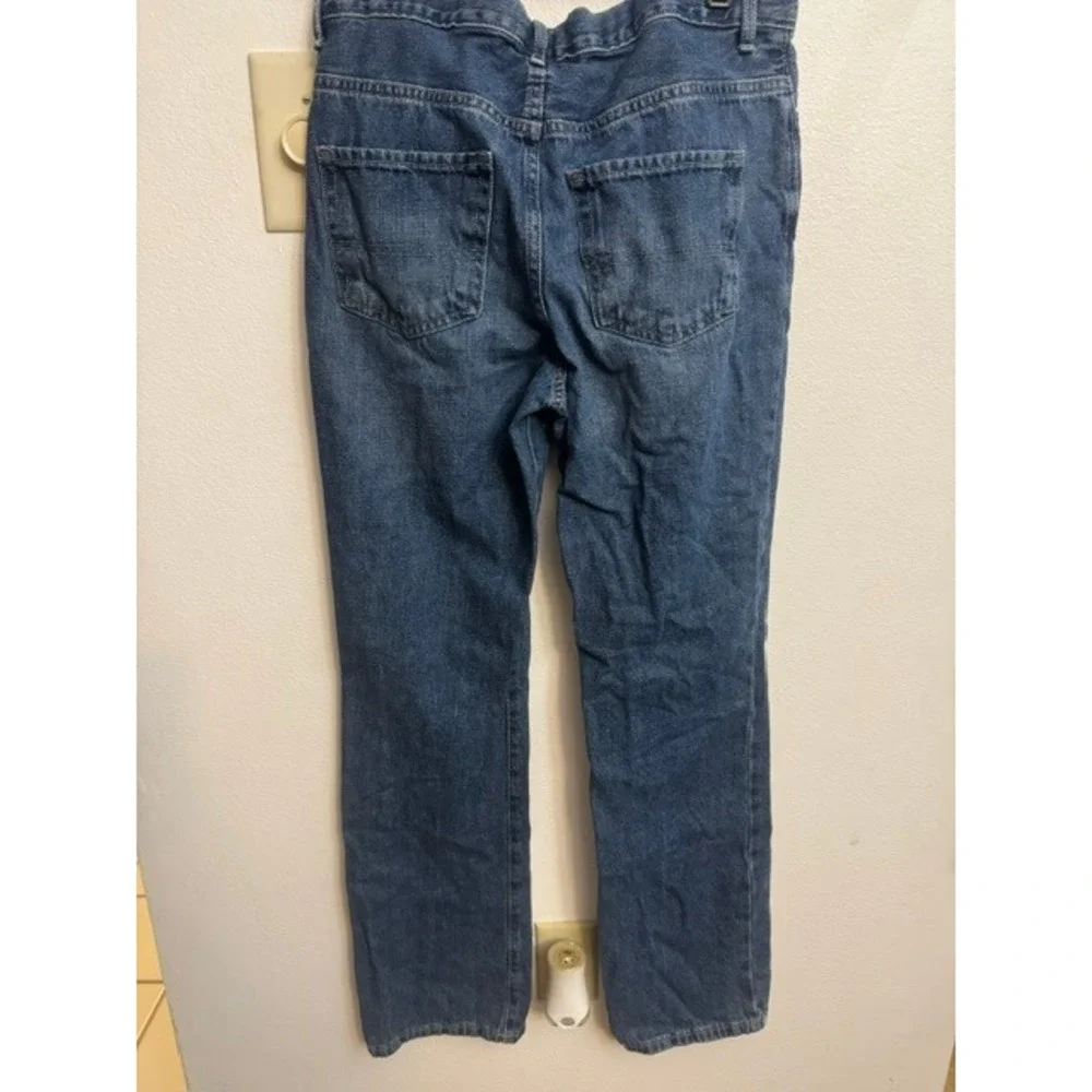 Childrens Place Boys Bootcut Jeans Blue Denim Size 18 Medium Wash Casual (D)